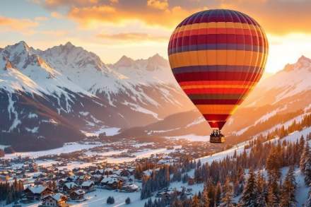 Aventure en montgolfière à Courchevel